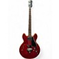 Used 1960s Gibson Hollowbody Bass E132C Candy Apple Red Electric Bass Guitar thumbnail