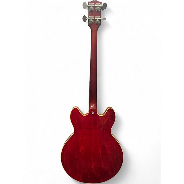Used 1960s Gibson Hollowbody Bass E132C Candy Apple Red Electric Bass Guitar