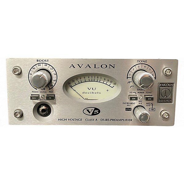 Used Avalon V5 Pure Class A Mono Channel Strip