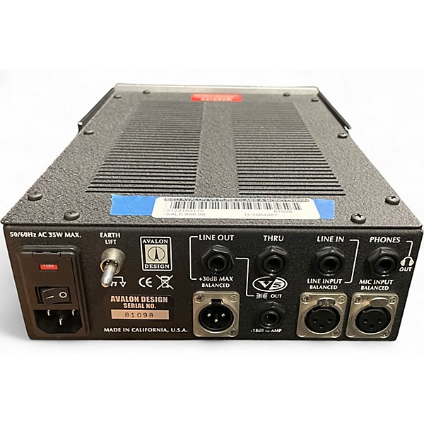 Used Avalon V5 Pure Class A Mono Channel Strip