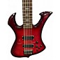Used Dean SPIRE 5 STRING Red Electric Bass Guitar