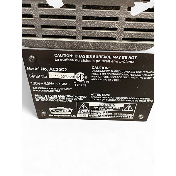 Used VOX AC30C2 2x12 30W Tube Guitar Combo Amp