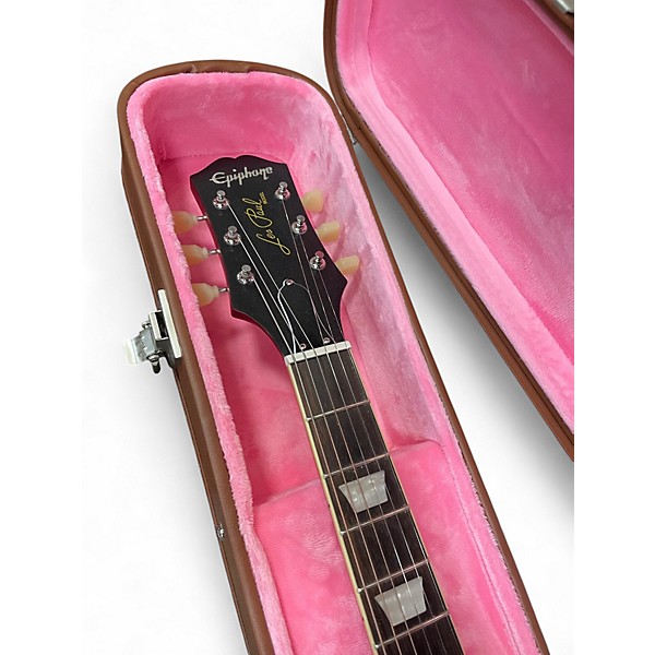 Used Epiphone 1959 Reissue Les Paul Outfit cherry sunburst Solid Body Electric Guitar