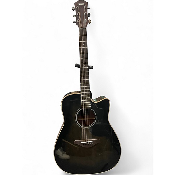Used Yamaha A1M Transparent Black Acoustic Electric Guitar