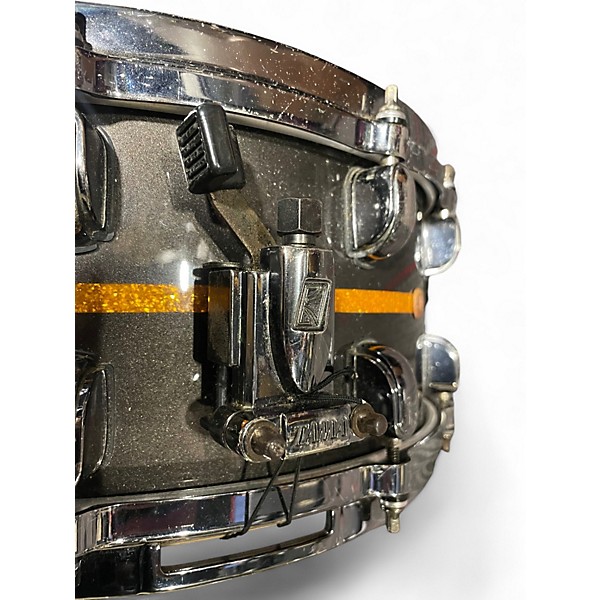 Used TAMA 14X6.5 Starclassic Bubinga Snare Black Metallic Gray Drum