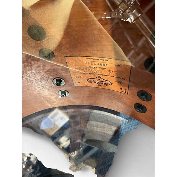 Used TAMA 14X6.5 Starclassic Bubinga Snare Black Metallic Gray Drum