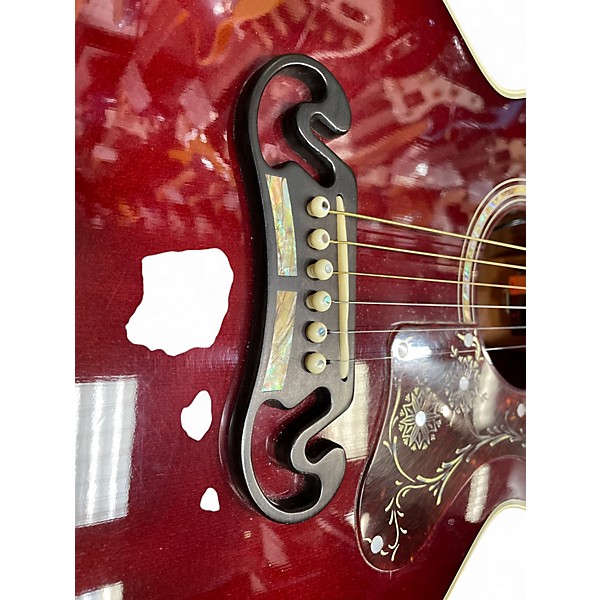 Used Gibson J200M Cherry Acoustic Electric Guitar