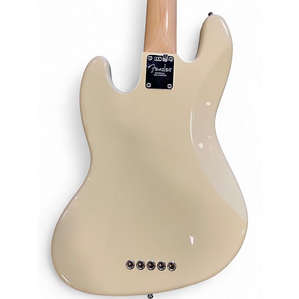 Used Fender American Professional Jazz Bass V Olympic White Electric Bass Guitar