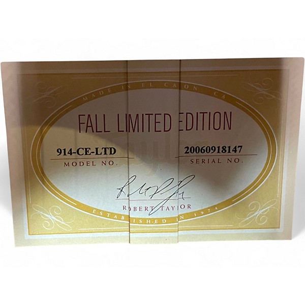 Used Taylor 914CE Cocobolo Acoustic Electric Guitar