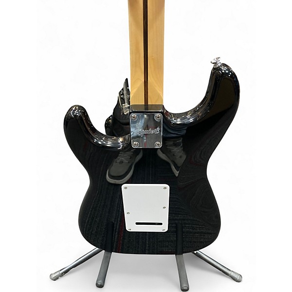 Used Squier Standard Stratocaster Black Solid Body Electric Guitar