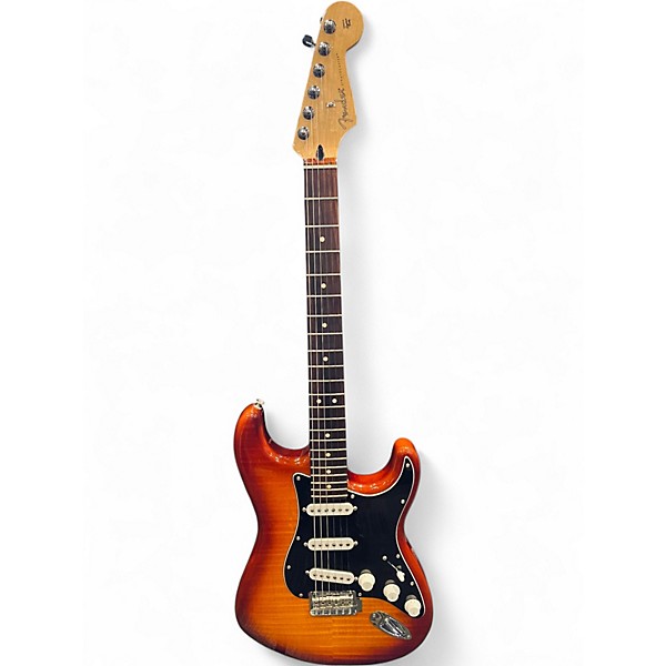Used Fender PLAYER STRATOCASTER PLUS TOP  Tobacco Sunburst Solid Body Electric Guitar