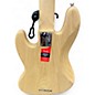 Used Fender American Pro Jazz Bass v Natural Electric Bass Guitar