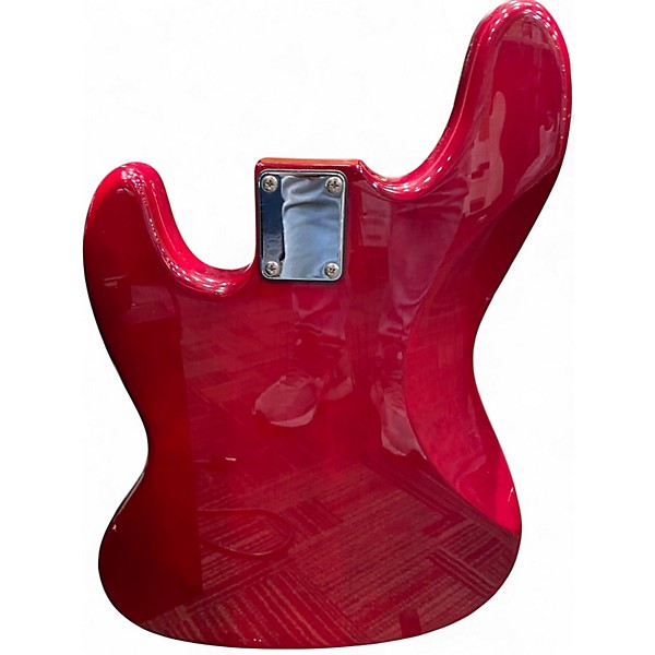 Used Aria stb series Candy Apple Red Electric Bass Guitar
