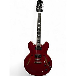 Used Epiphone ES335 Pro Candy Apple Red Hollow Body Electric Guitar