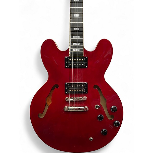 Used Epiphone ES335 Pro Candy Apple Red Hollow Body Electric Guitar