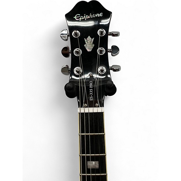 Used Epiphone ES335 Pro Candy Apple Red Hollow Body Electric Guitar