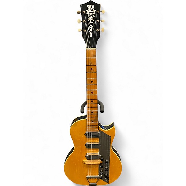 Vintage 1960s Old Kraftsman KAY VALUE LEADER 3 Antique Natural Solid Body Electric Guitar
