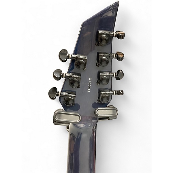 Used Guerilla 7 string solid body Trans Blue Solid Body Electric Guitar