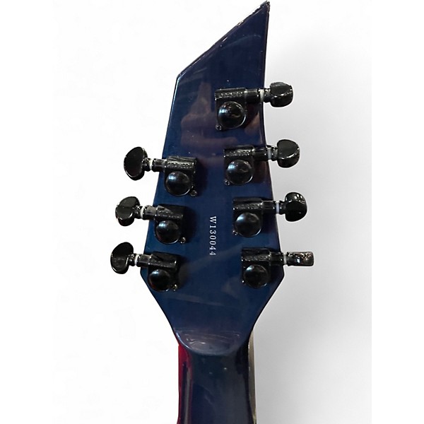 Used Guerilla 7 string solid body Trans Blue Solid Body Electric Guitar