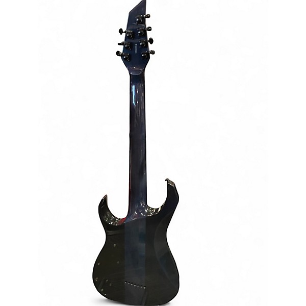 Used Guerilla 7 string solid body Trans Blue Solid Body Electric Guitar