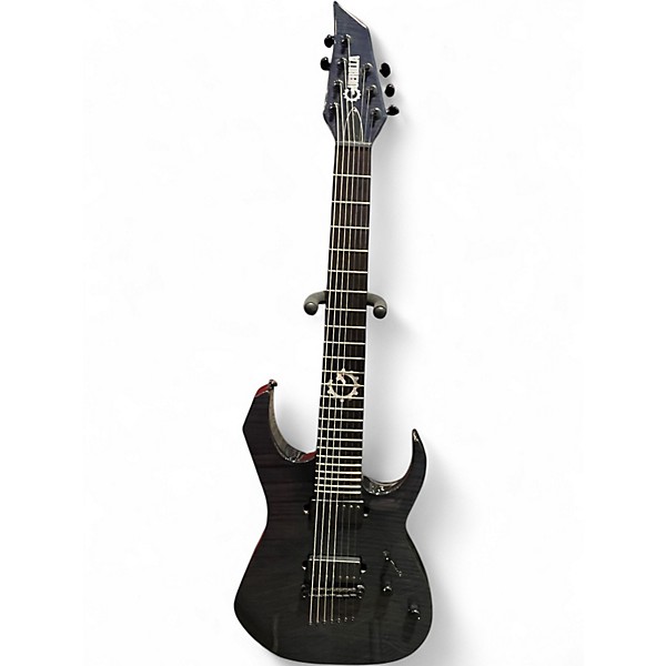 Used Guerilla 7 string solid body Trans Blue Solid Body Electric Guitar