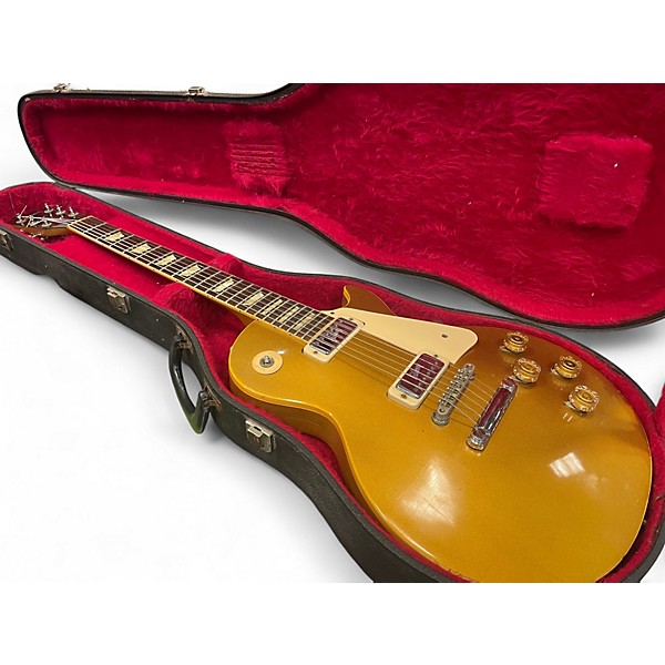 Vintage 1972 Gibson Les Paul Deluxe Gold Solid Body Electric Guitar