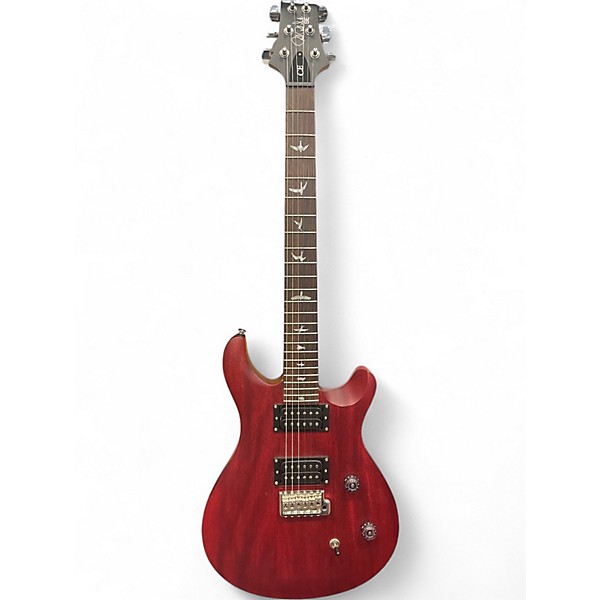Used PRS SE CE24 Satin Red Solid Body Electric Guitar
