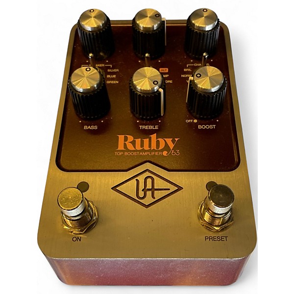 Used Universal Audio Ruby '63 Top Boost Amplifier Effect Pedal