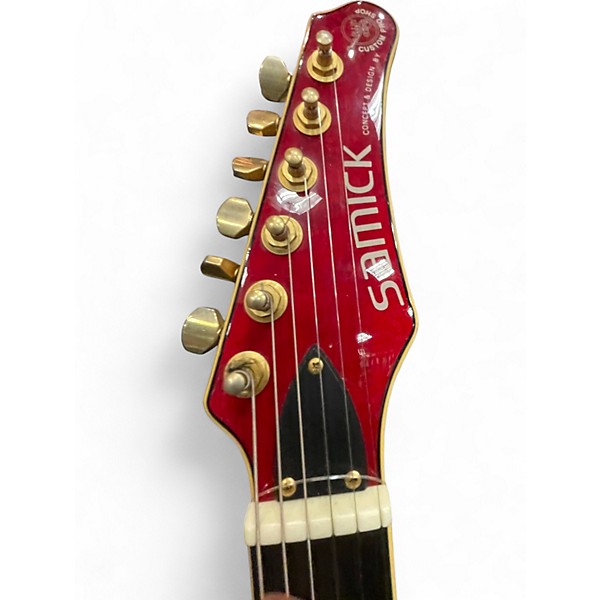 Used Samick SMX3 Red Solid Body Electric Guitar