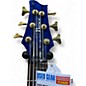 Used Brice 6 STRING Blue Electric Bass Guitar