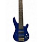 Used Brice 6 STRING Blue Electric Bass Guitar