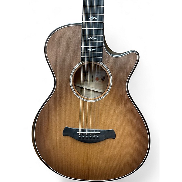 Used Taylor Builder's Edition 652ce Honey Sunburst 12 String Acoustic Electric Guitar