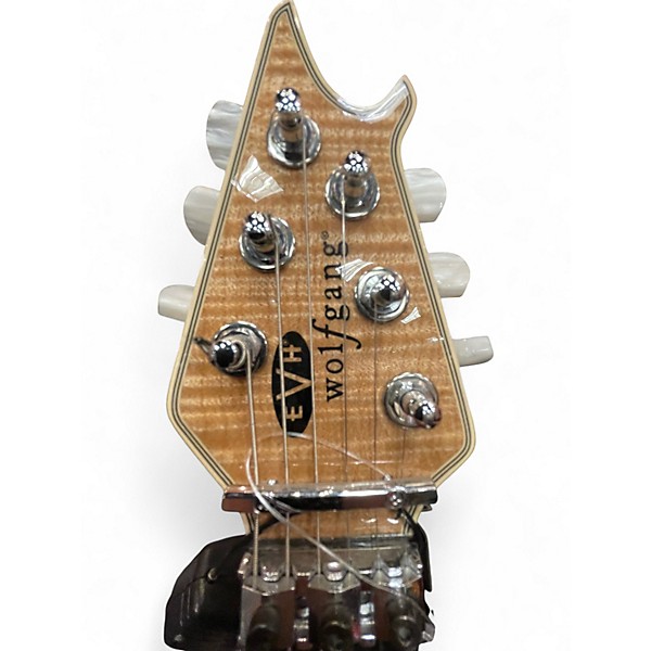 Used EVH Wolfgang USA 5A Flame Maple Top Natural Solid Body Electric Guitar