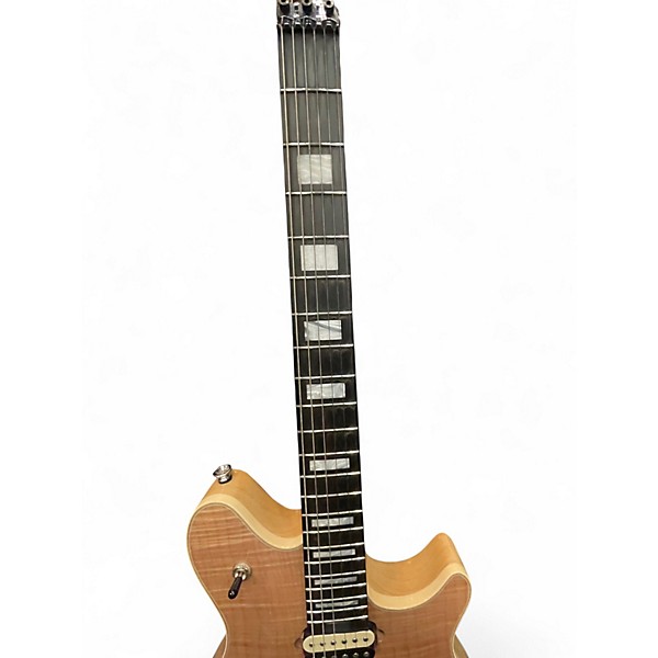 Used EVH Wolfgang USA 5A Flame Maple Top Natural Solid Body Electric Guitar
