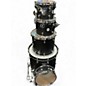 Used DW 5 Piece Design Series Satin Black Drum Kit thumbnail