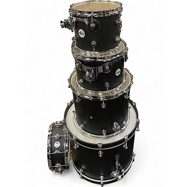 Used DW 5 Piece Design Series Satin Black Drum Kit