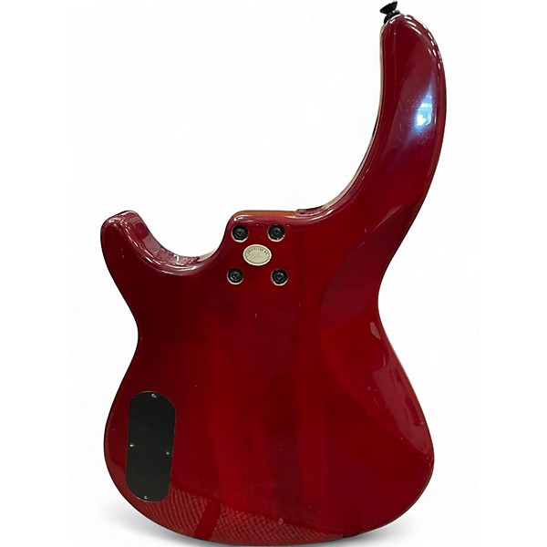 Used Dean Edge 4 String Trans Red Electric Bass Guitar