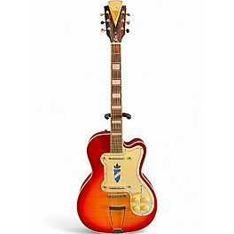 Used Kay Vintage Reissue Guitars K161V Cherry Sunburst Solid Body Electric Guitar