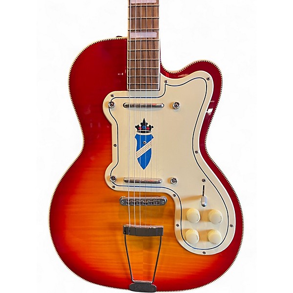 Used Kay Vintage Reissue Guitars K161V Cherry Sunburst Solid Body Electric Guitar