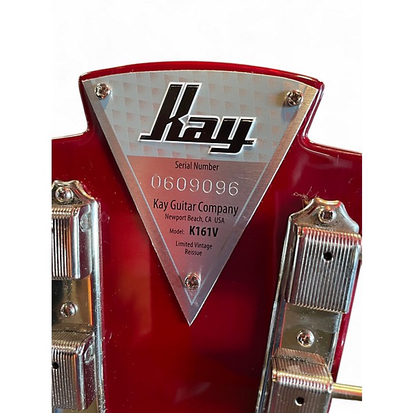 Used Kay Vintage Reissue Guitars K161V Cherry Sunburst Solid Body Electric Guitar