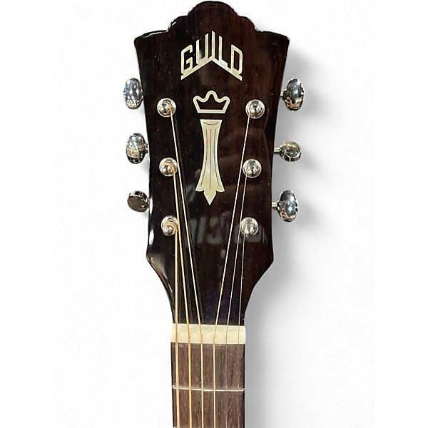 Used Guild OM-140CE Tobacco Sunburst Acoustic Electric Guitar