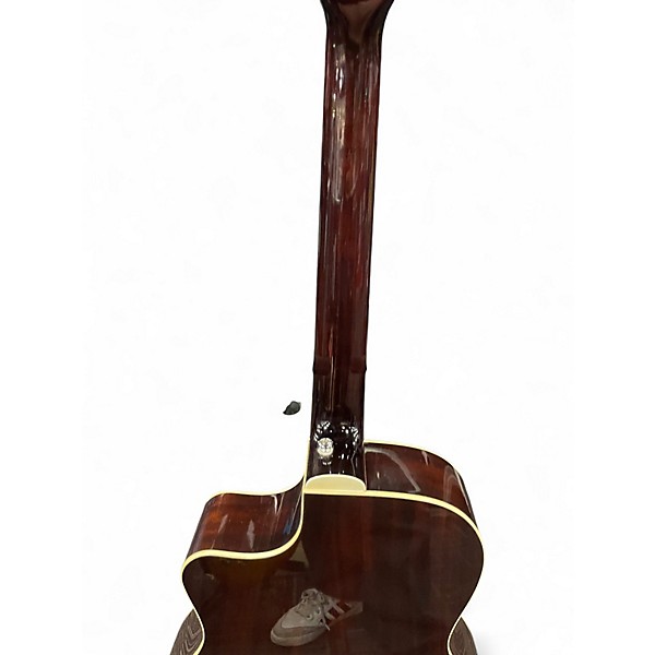 Used Guild OM-140CE Tobacco Sunburst Acoustic Electric Guitar