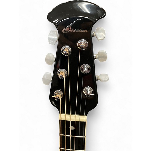 Vintage 1980s Ovation 1867 Legend Black Acoustic Electric Guitar