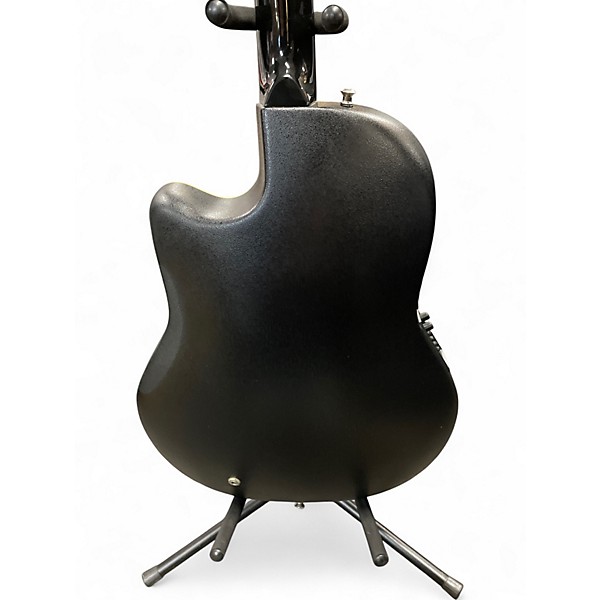 Vintage 1980s Ovation 1867 Legend Black Acoustic Electric Guitar