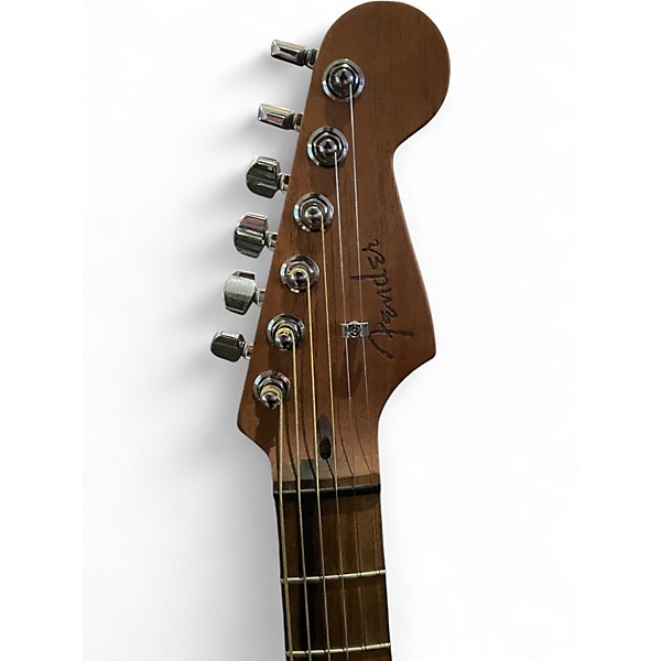 Used Fender American Acoustasonic Stratocaster Sunburst Acoustic Electric Guitar