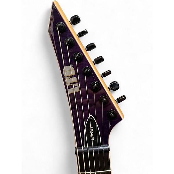 Used ESP LTD SH7ET Modern Metal Purple Solid Body Electric Guitar