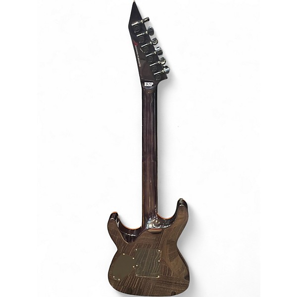 Used ESP LTD MH250 TRANS BLACK QUILTED MAPLE Solid Body Electric Guitar