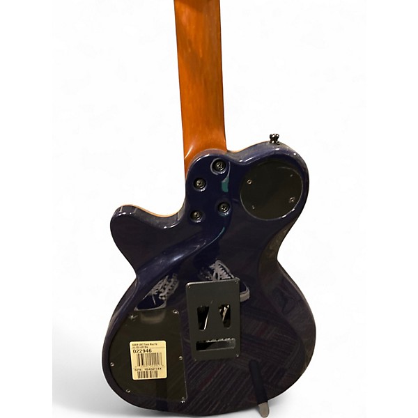 Used Godin LGXT AAA Flame Maple Top Blue Solid Body Electric Guitar