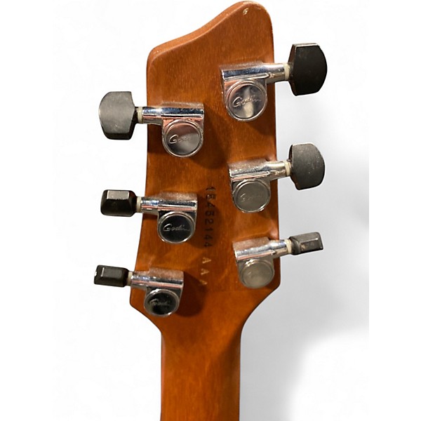 Used Godin LGXT AAA Flame Maple Top Blue Solid Body Electric Guitar