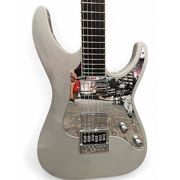 Used ESP ltd ksmg Ken Susi Silver Solid Body Electric Guitar
